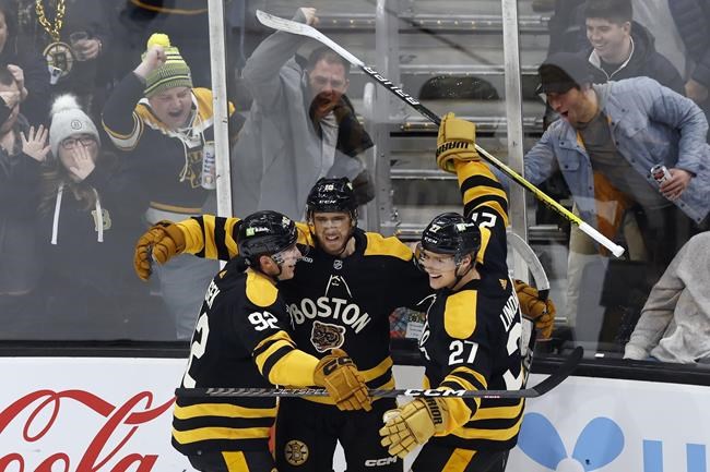 James van Riemsdyk scores 2 PP goals; Bruins beat Nashville 3-2