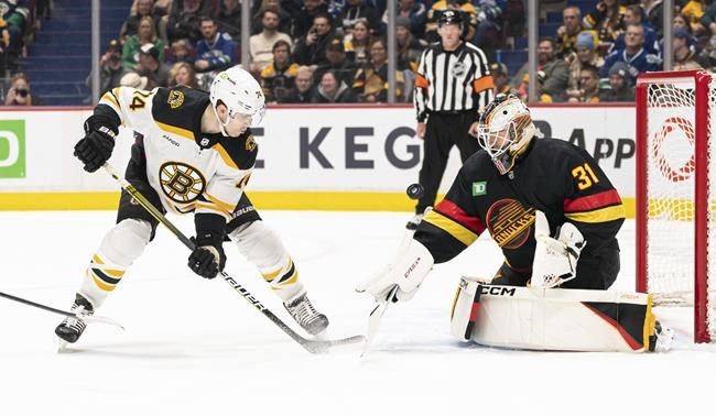 So Bloody Happy': Linus Ullmark Scores Goalie Goal in Bruins' Win - The  Hockey News