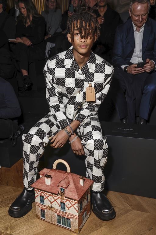 Alicia Vikander attends the Louis Vuitton Spring-Summer 2021 Show during  Paris Fashion Week in Paris
