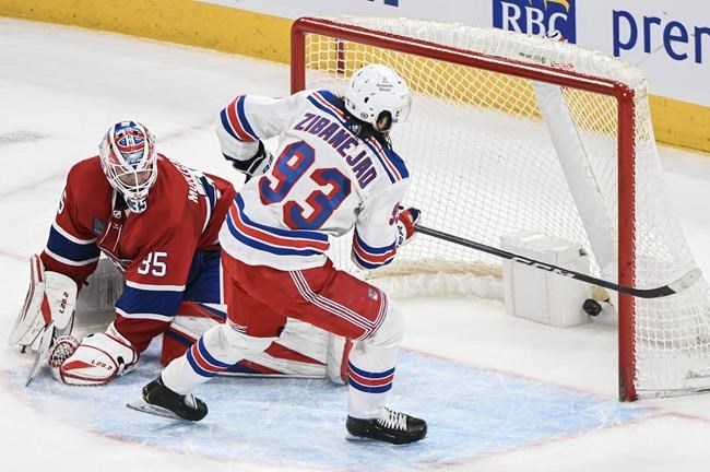 Zibanejad's SO winner helps Rangers snap two-game skid, top Canadiens 4-3