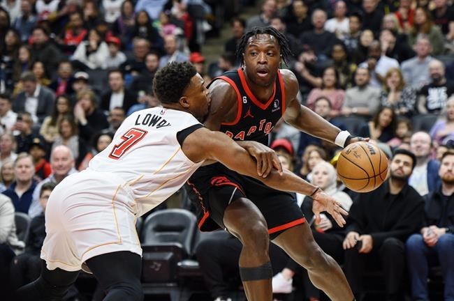 Barnes's double-double leads Raptors past Heat 106-92 as Toronto gains  ground in East - Alaska Highway News