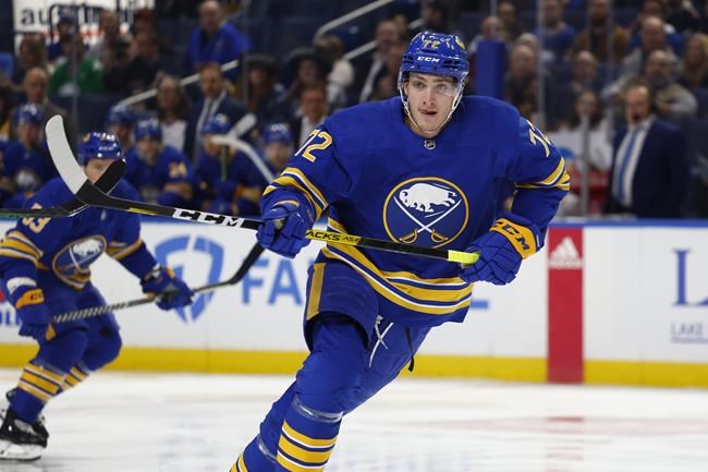 Tage Thompson scores twice to lead Sabres to victory over Canadiens