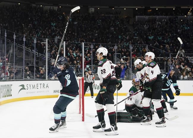 Kraken clinch first-ever playoff with 4-2 win over Arizona, Sports