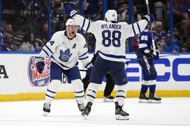Morgan Reilly's three assists lifts Maple Leafs to 3-2 win over Flames -  Red Deer Advocate