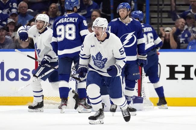 Toronto Maple Leafs defeat Tampa Bay Lightning 2-1 in overtime to advance  in NHL playoffs - The Globe and Mail