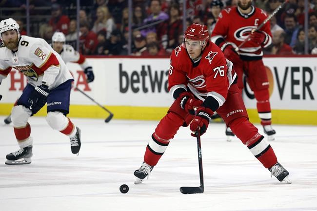 Images from Carolina Hurricanes' 3-2 overtime victory over the New