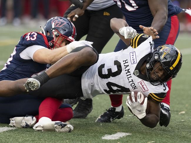 What time is the Tiger-Cats vs. Alouettes playoff game today