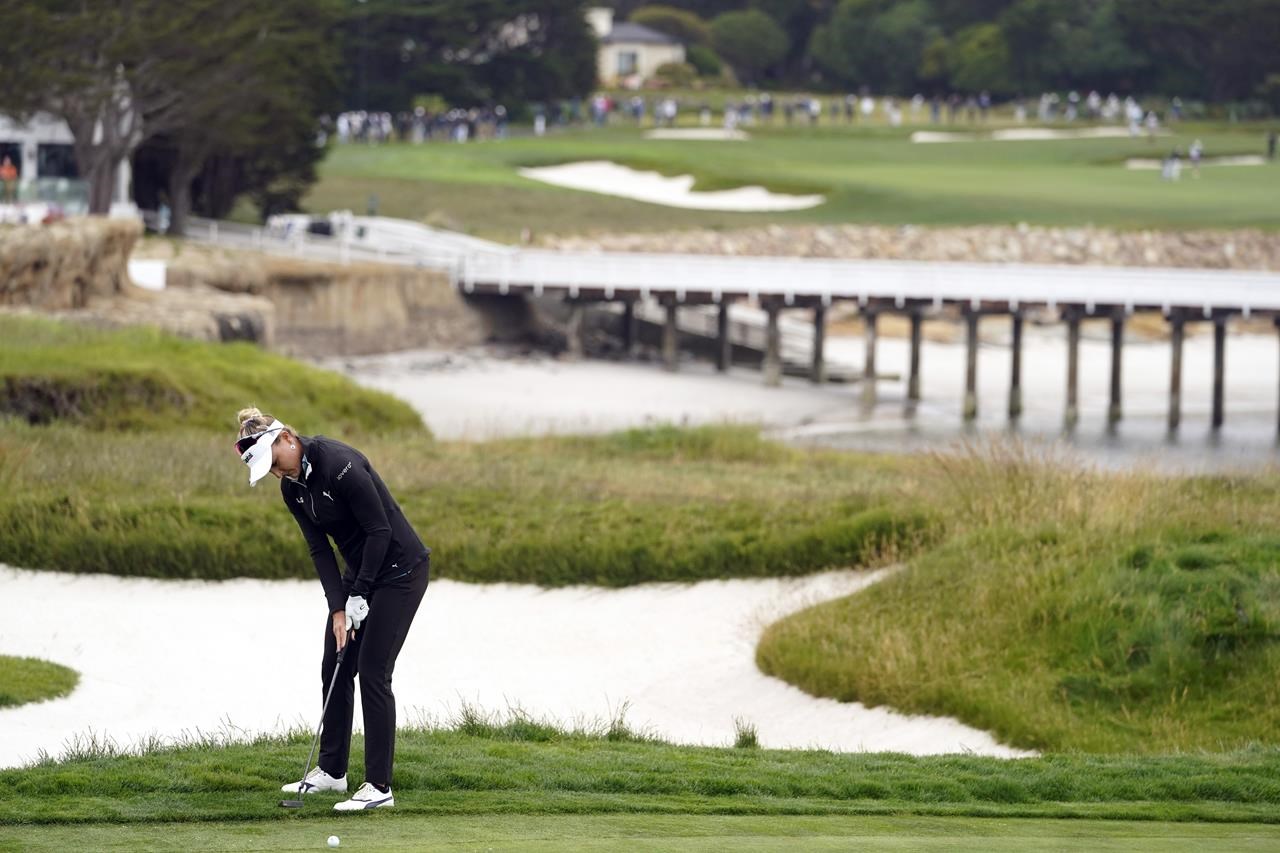 Xiyu Janet Lin soaks up Pebble Beach views and shares lead with Hyo Joo Kim at US Womens Open