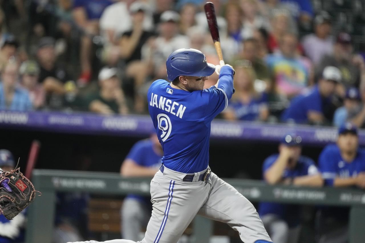 Shortstop Bichette returns to Jays lineup, catcher Jansen out for