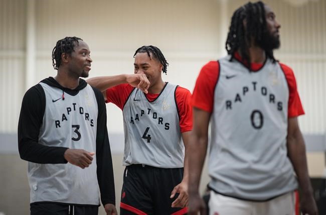 Youth Red Toronto Raptors Team & Logo T-Shirt