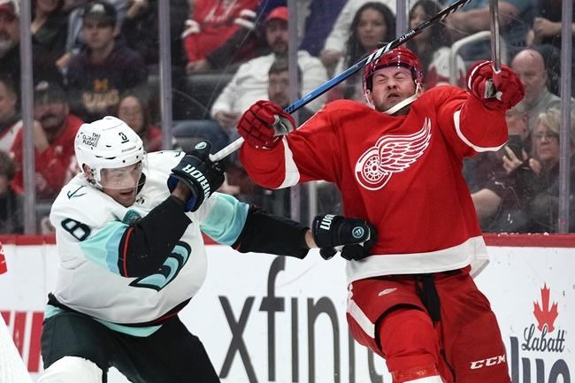 Eberles scores in overtime Krakens 54 win stops Red Wings fivegame win streak Eberles scores in overtime Krakens 54 win stops Red Wings fivegame win streak