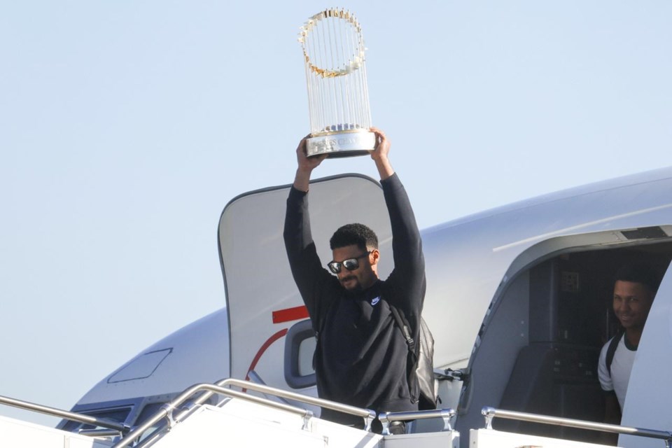 Texas Rangers and their fans celebrate World Series title with parade