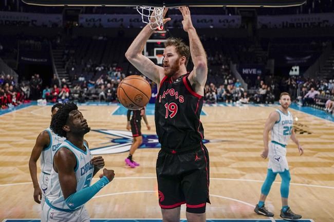 Gordon Hayward scores 24 points as hot-shooting Hornets hold off Scottie  Barnes, Raptors 119-116