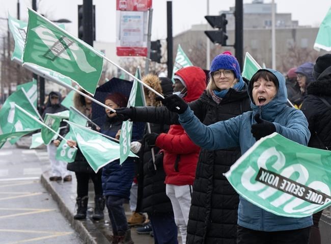 Nurses, health workers join other Quebec public sector workers on ...