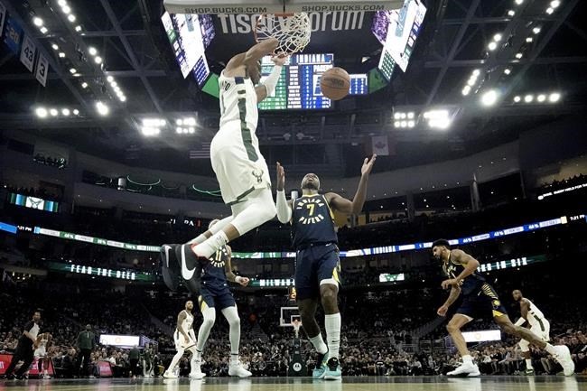 Giannis Antetokounmpo scores franchise-record 64 points, Bucks