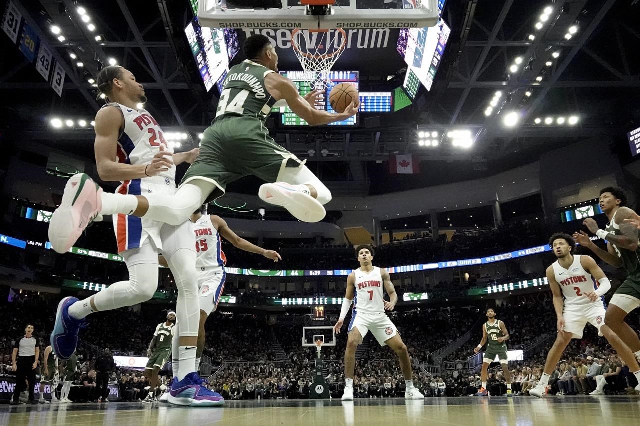 Bucks roll to 146-114 blowout as Pistons suffer their 23rd