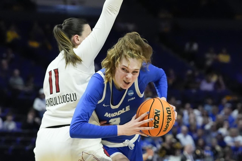 NCAA Tournament Latest MTSU pulls first upset of women's bracket