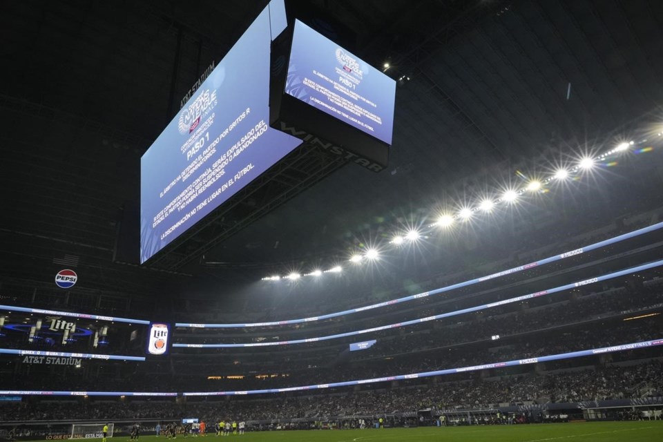 CONCACAF Nations League final twice stopped because of homophobic