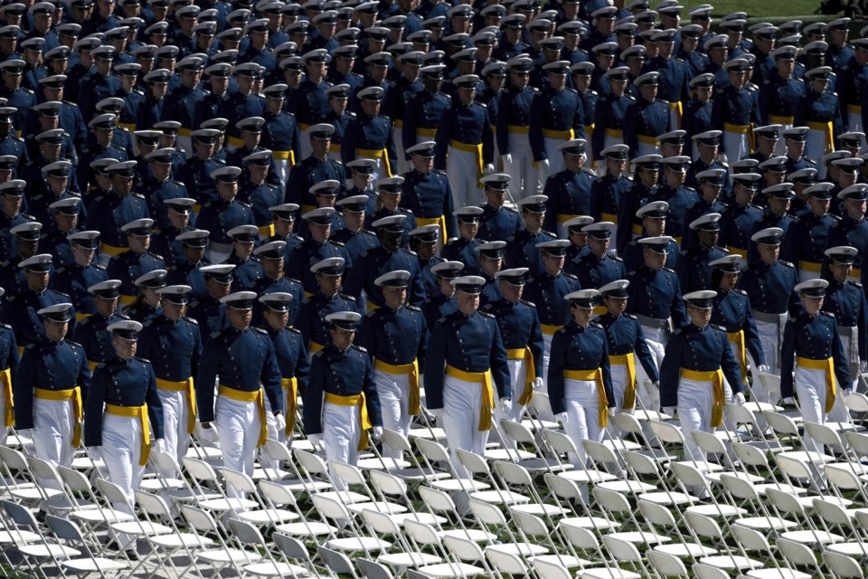 Harris addresses US Air Force Academy graduates near 80th D-Day ...