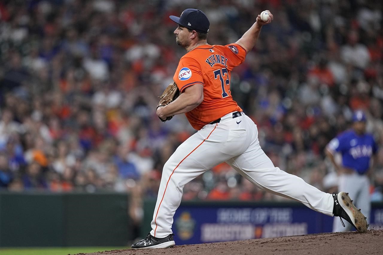 Blue Jays acquire right-handed reliever Joel Kuhnel from Astros - Victoria  Times Colonist