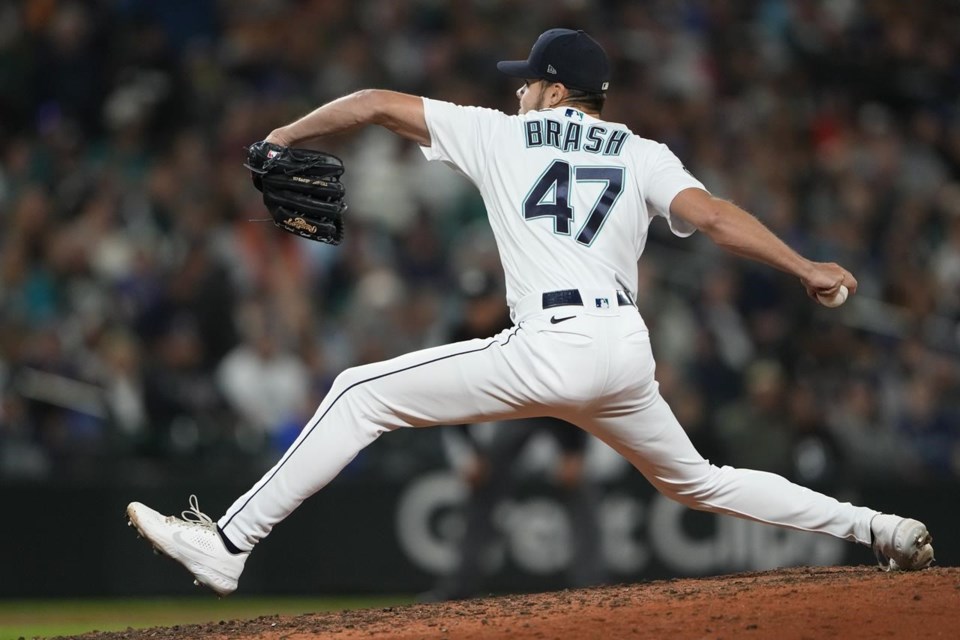 Mariners' top reliever Matt Brash to miss the rest of season after ...