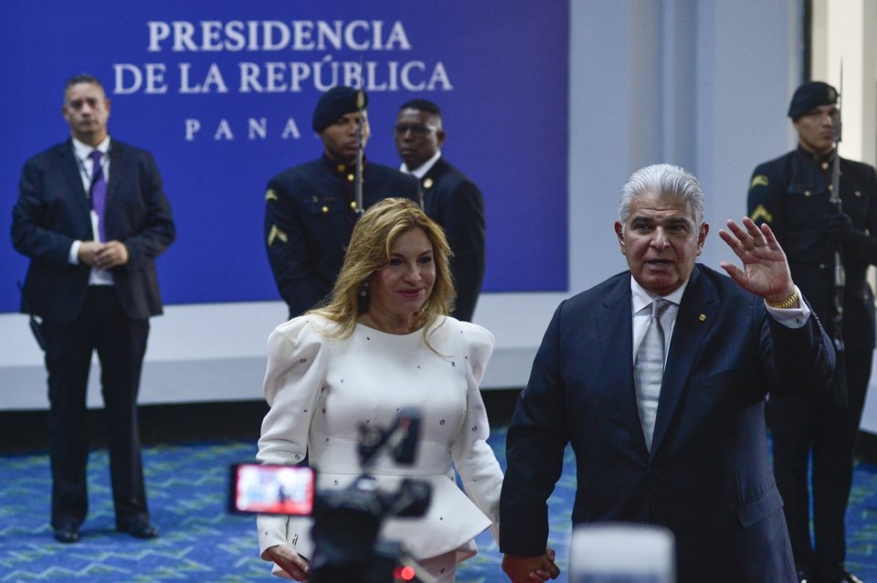 José Raúl Mulino is sworn in as Panama's new president