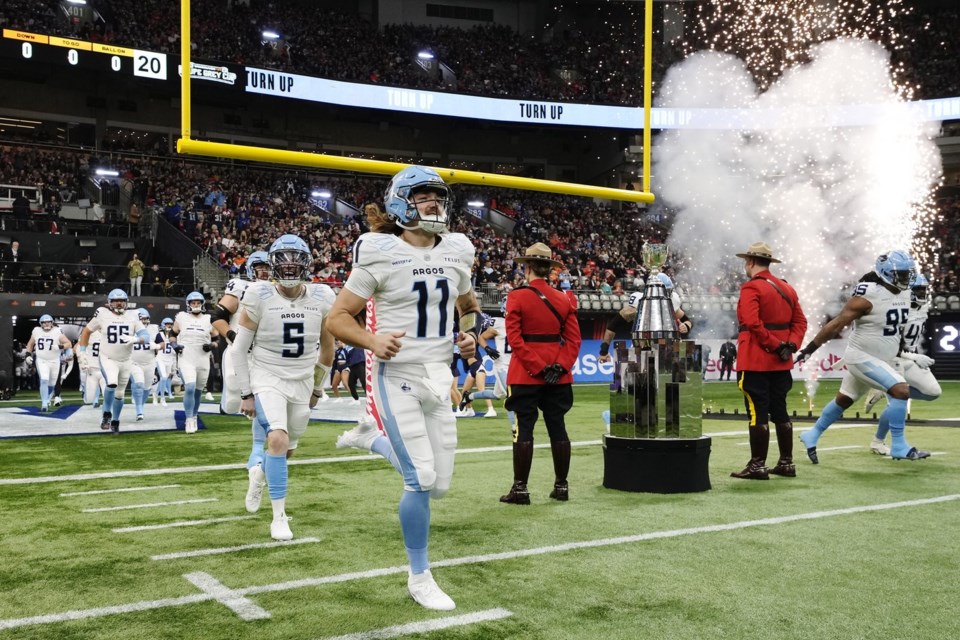 Toronto Argonauts, Winnipeg Blue Bombers begin battle as 111th Grey Cup kicks off Powell River