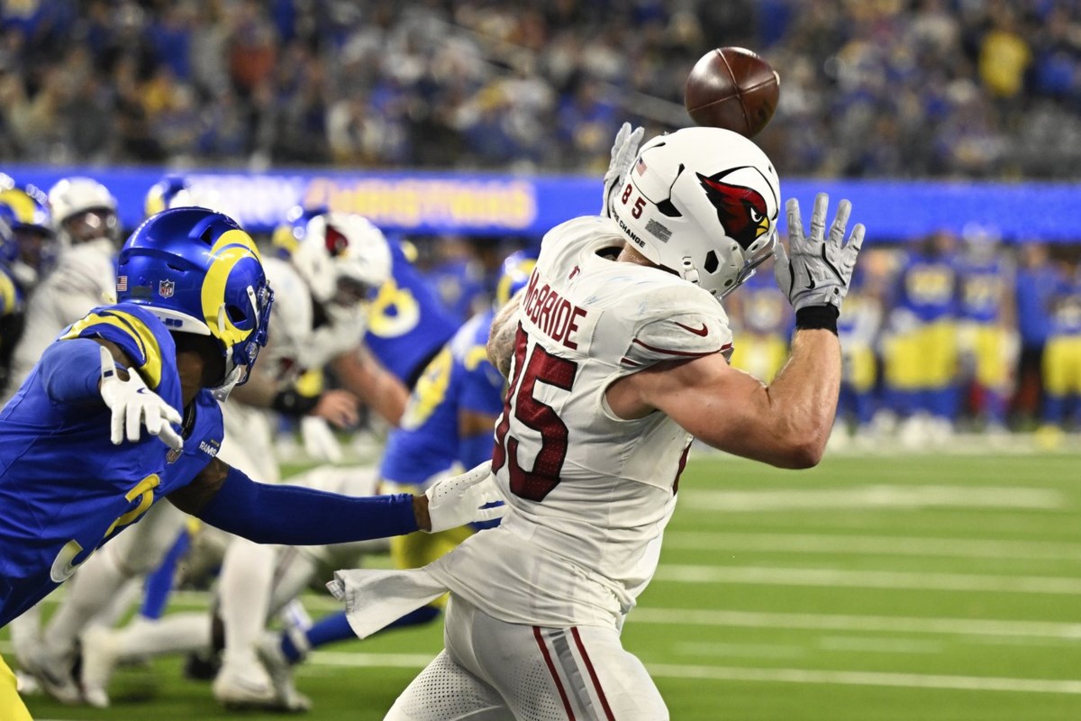 Ahkello Witherspoon makes lastminute interception to preserve Rams' 13
