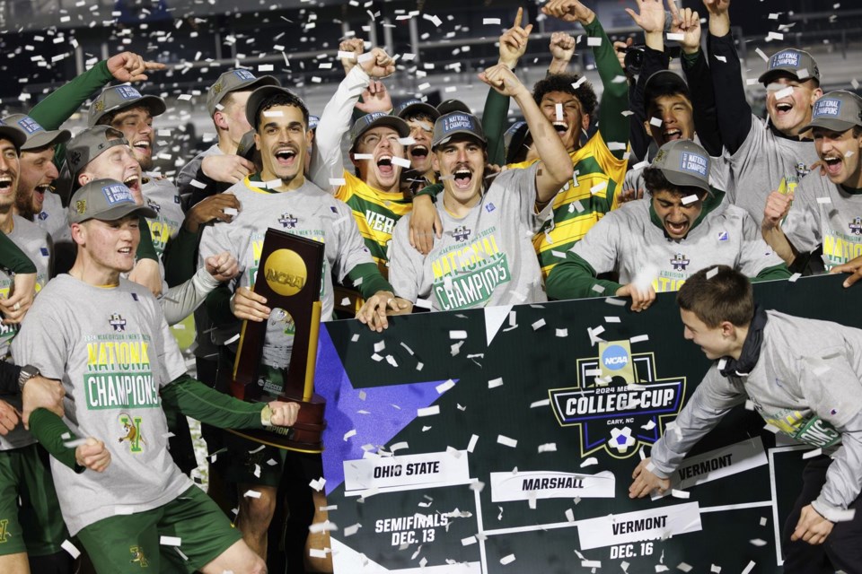Vermont claims the program's first national championship on Maximilian