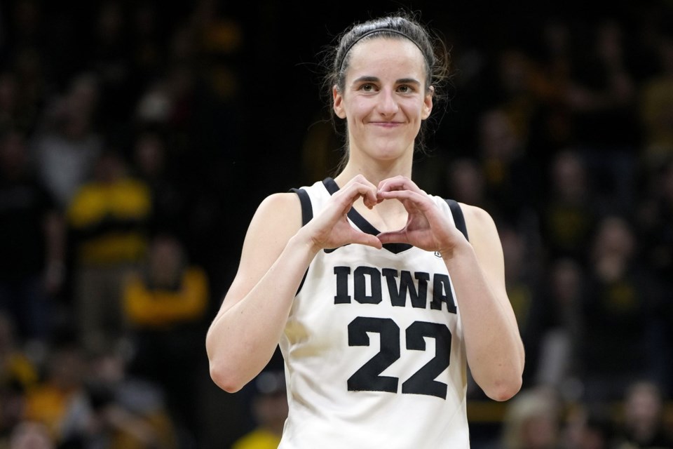 Caitlin Clark honored as AP Female Athlete of the Year following her impact on women's sports - Richmond News