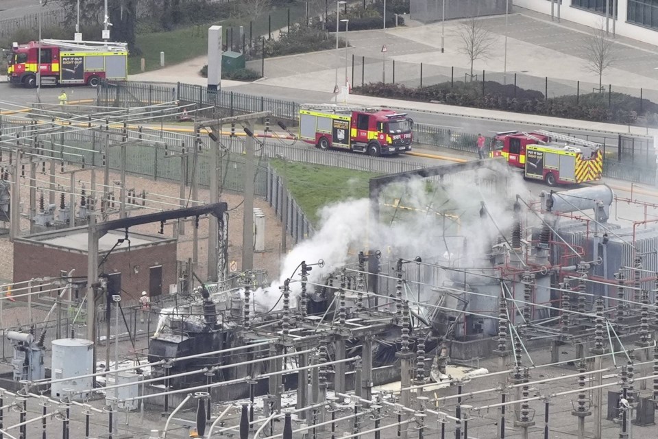 Heathrow says some flights will resume after a fire cut power to Europe