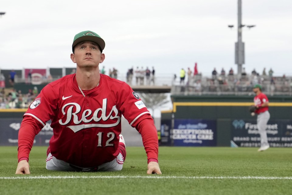 Reds outfielder Austin Hays placed on 10-day injured list with left calf strain