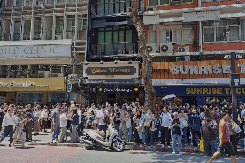 Violent earthquakes rock Southeast Asia, prompting evacuations in Thailand and Myanmar