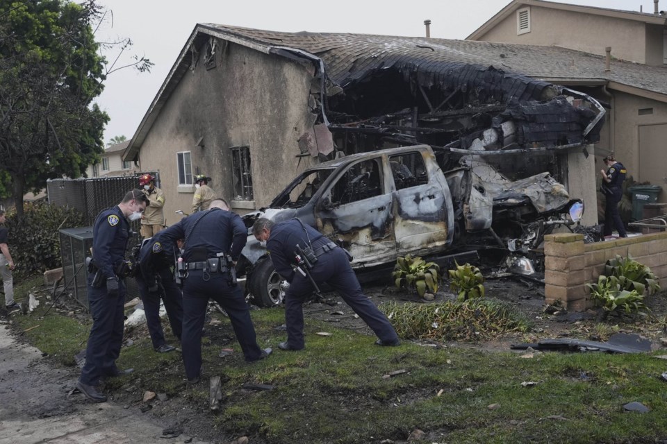 Multiple people on private plane that crashed into San Diego neighborhood are dead, authorities say
