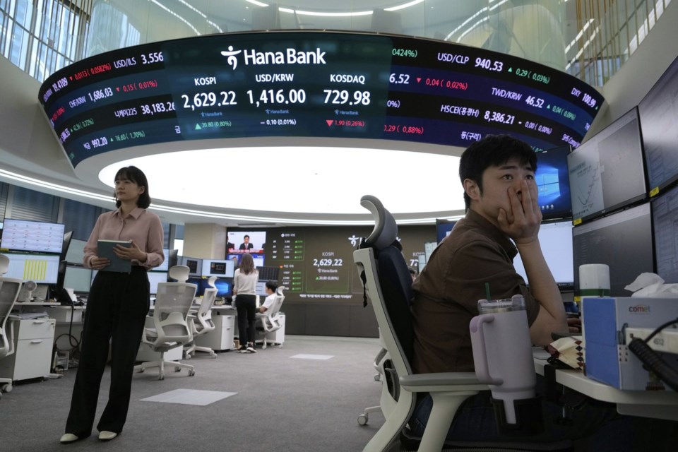 Asian shares mostly gain amid cautious relief over U.S.-China agreement