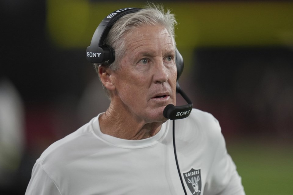 Pete Carroll and Mike Vrabel begin their new coaching stints as Raiders  open season at Patriots - Rocky Mountain News