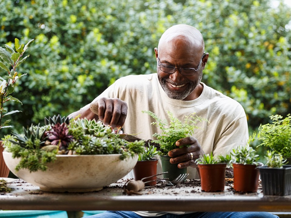 man-gardening