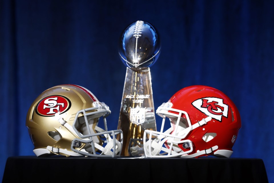 Super Bowl 54 features the San Francisco 49ers and the Kansas City Chiefs. (via NFL)