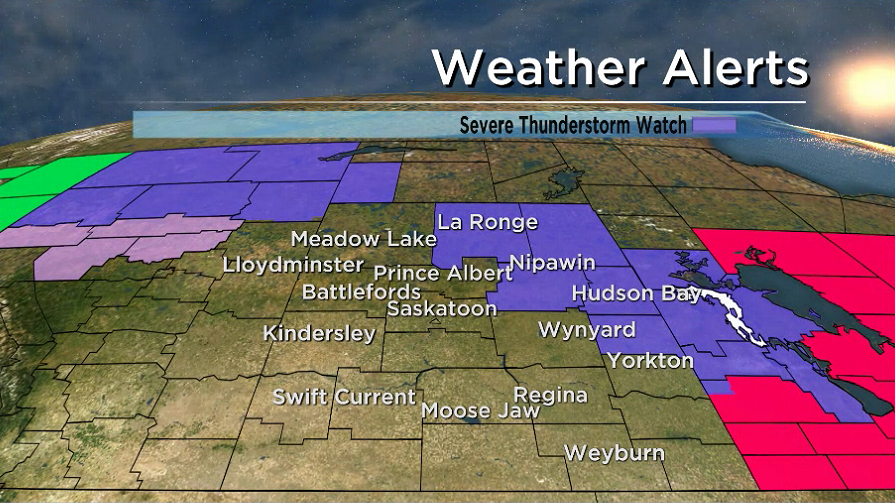 Severe thunderstorm watch issued for parts of Saskatchewan ...