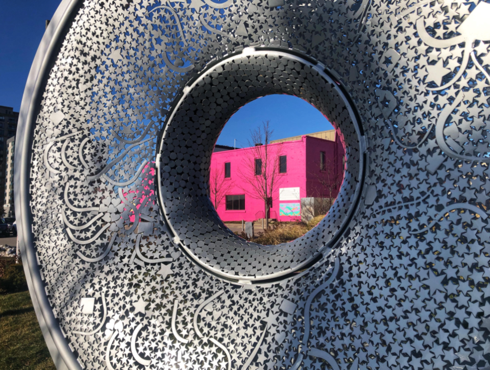 USED 2021-12-13 Pink building and sculpture JT