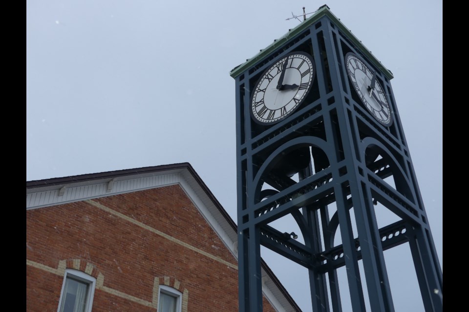 The clocktower and finance building in downtown Bradford. Jenni Dunning/BradfordToday file