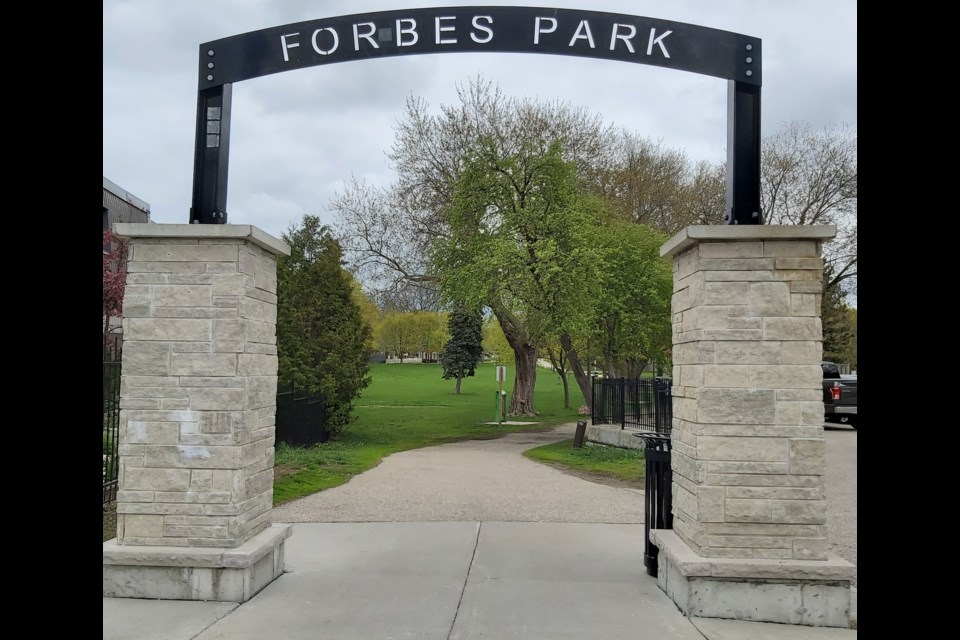 Take a walk around Forbes Park in Hespeler.