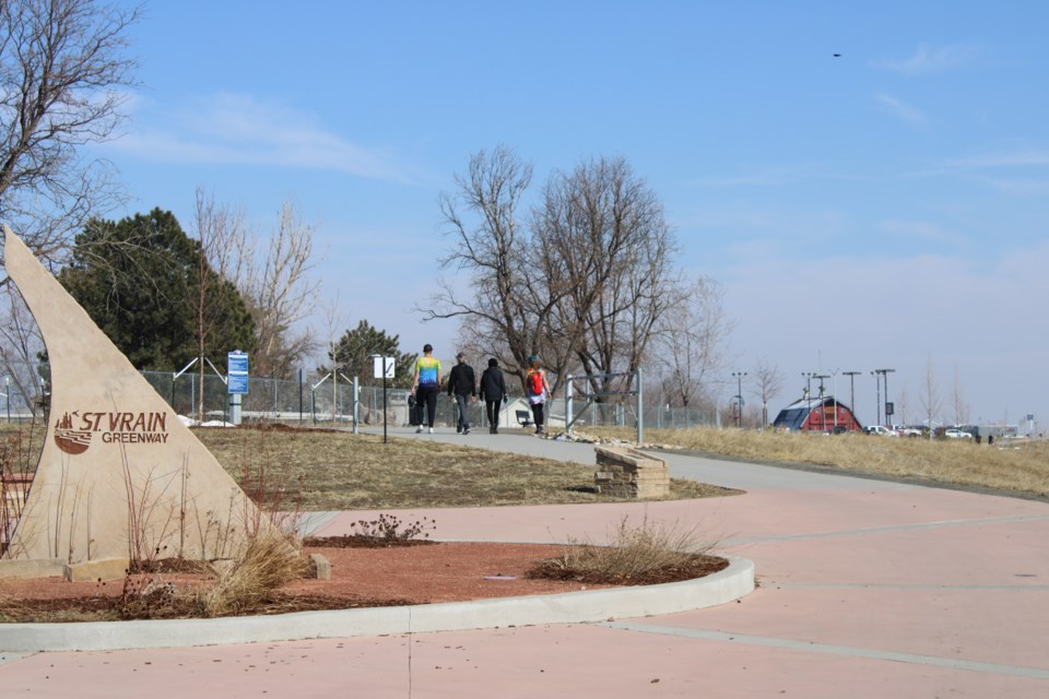 USED 3.20.21 good morning Longmonters enjoying the spring weather with a walk along the St. Vrain Greenway