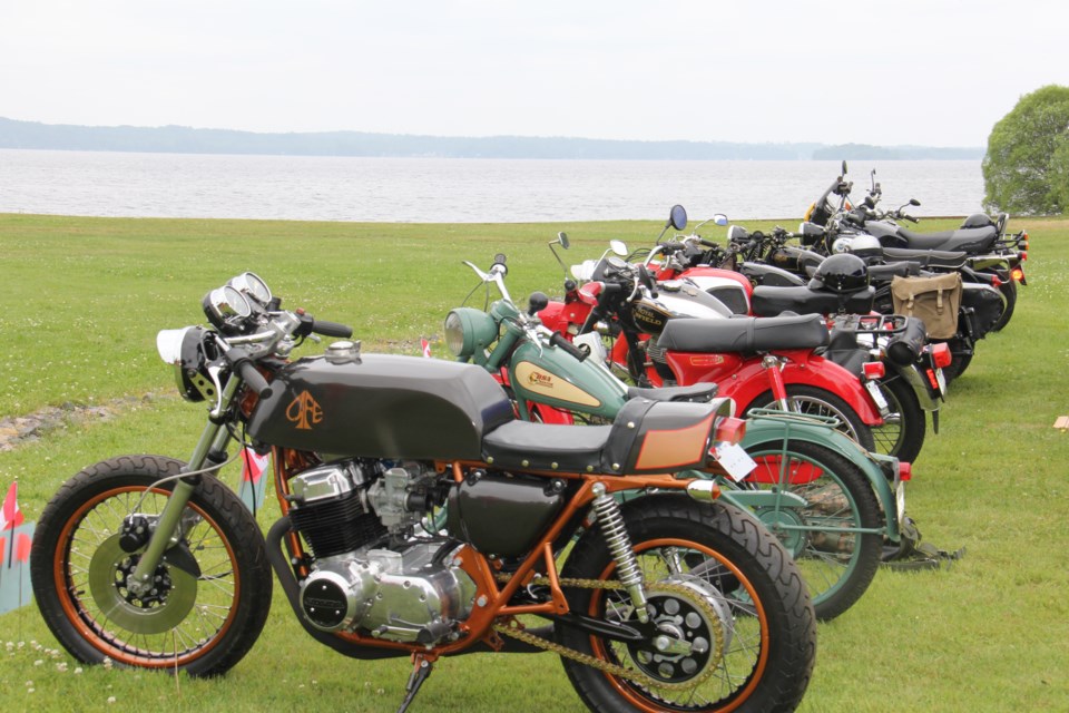 USED 2019-07-25goodmorningnorthbaybct  2 Antique motorcycles in Callander. Photo by Brenda Turl for BayToday.