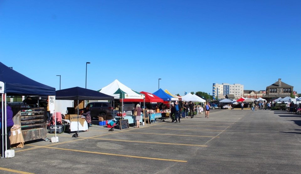 USED 2022-07-19goodmorningnorthbaybct  5 Early morning at the Farmer's Market. North BAy. Courtesy of Garrett Campbell.