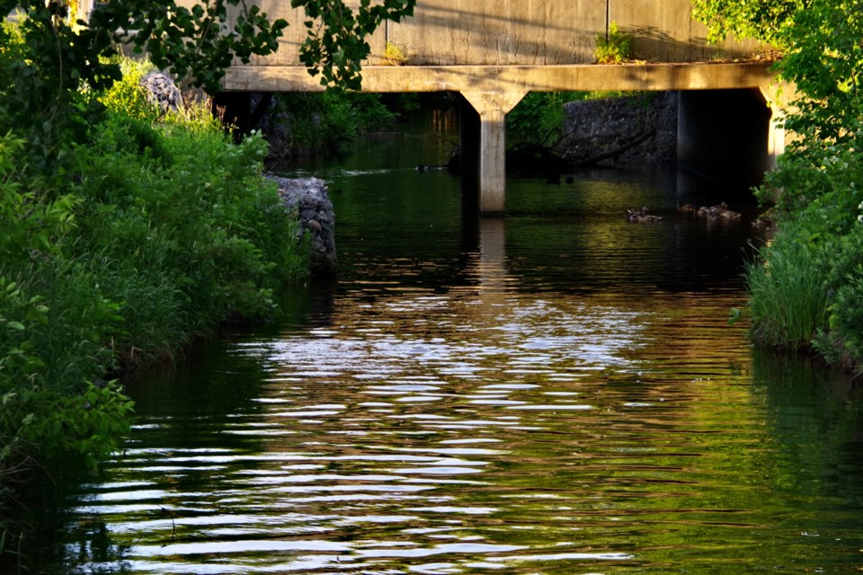 USED 2022-08-9goodmorningnorthbaybct 3 Chippewa Creek from Queen Street. North Bay. Courtesy of Keith Campbell.