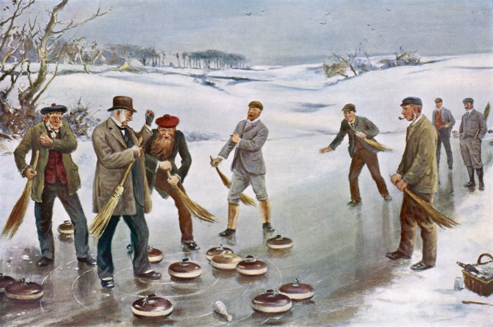 curling oldtime stock