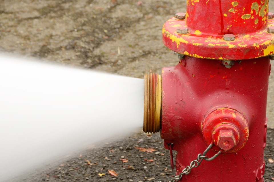 Fire Hydrant spraying