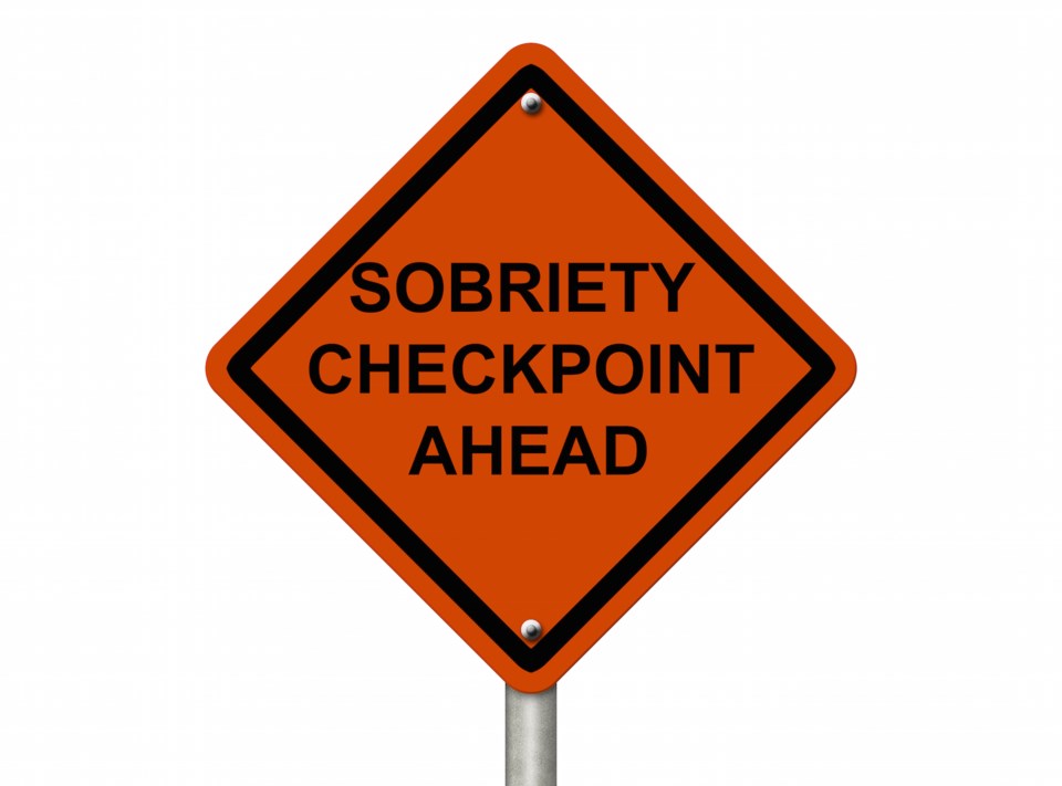 impaired driving sobriety sign