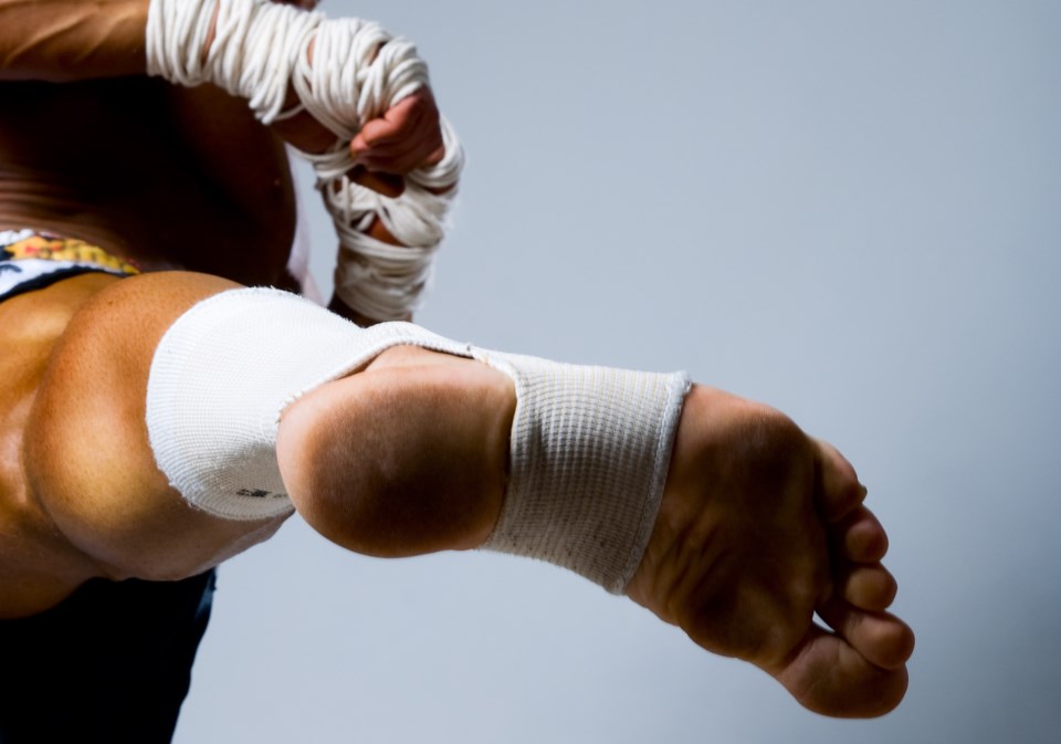 kick martial arts foot